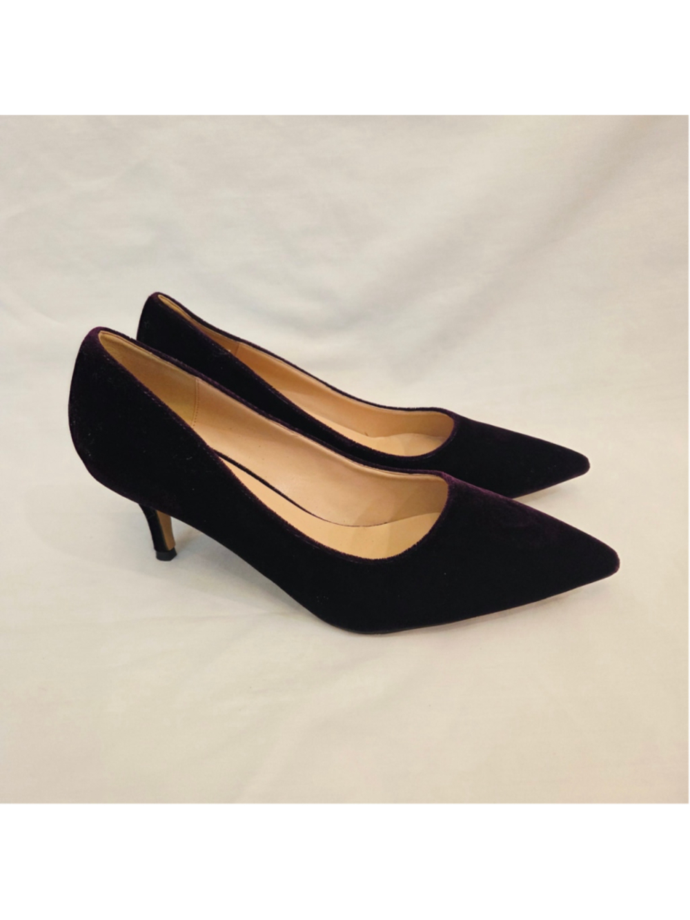Women's Newbella Purple Velvet 3" Heel Pumps Size 11